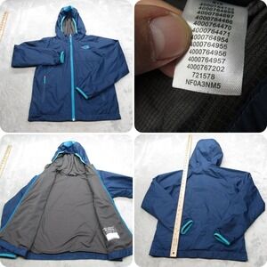 The North Face Jacket Youth Medium Blue Windy Crest Lightweight Thermal Packable